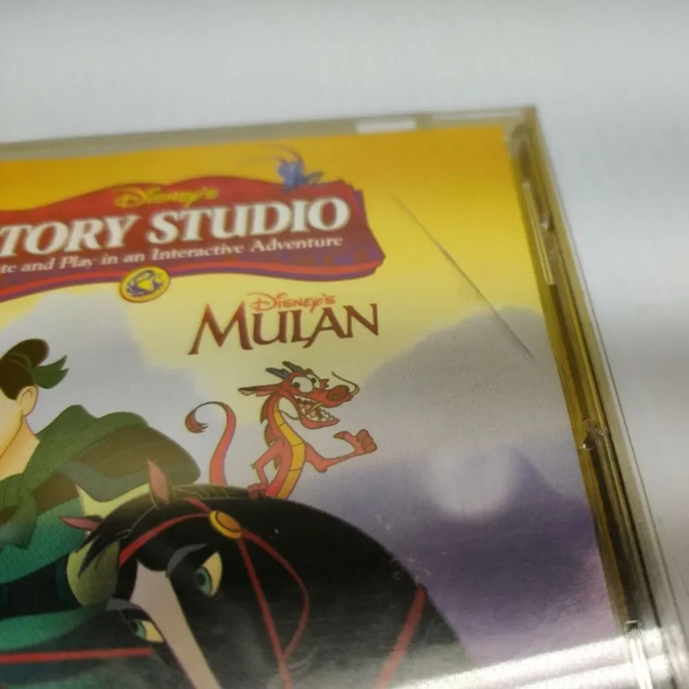 Disney's Story Studio Mulan Sony PlayStation 1 PS1 Complete Case Manual Game